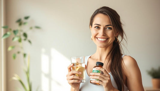 Woman feeling energetic and balanced after taking hormone balance vitamins for women